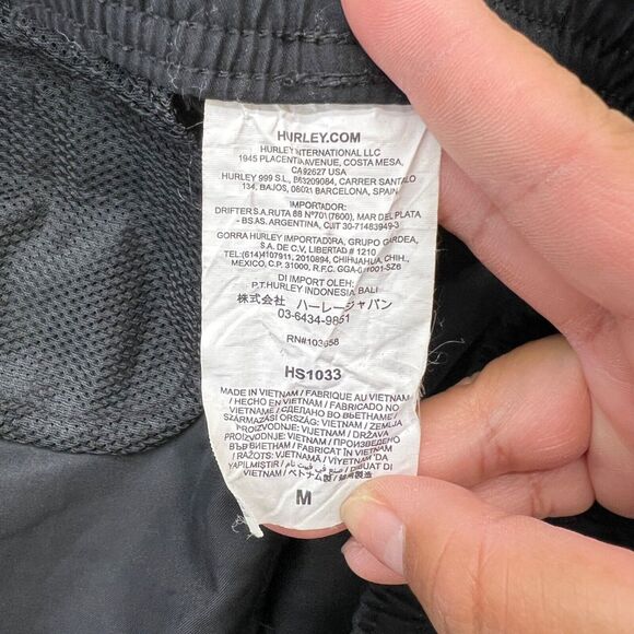 Hurley Black Board Shorts Junior M Swim Beach Pool - Picture 4 of 8